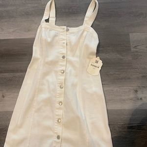 Mini white dress with buttons from Altar’d State. Size medium